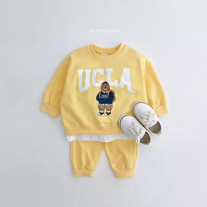 Vivid I - Korean Children Fashion - #Kfashion4kids - UGLA Top Bottom Set