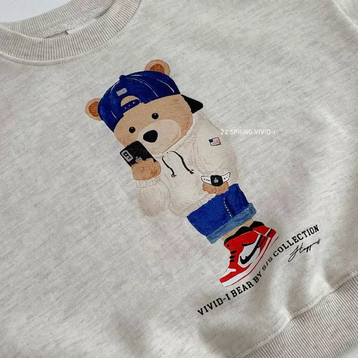 Vivid I - Korean Children Fashion - #childofig - Self Camera Bear Sweatshirt - 8