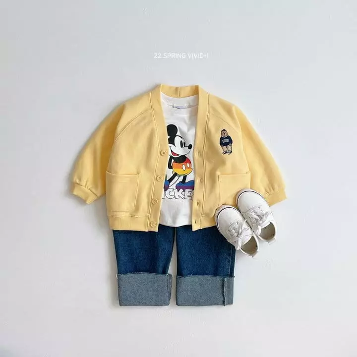 Vivid I - Korean Children Fashion - #childofig - Color Disney Tee - 6