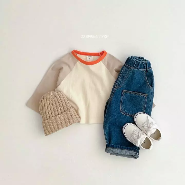 Vivid I - Korean Children Fashion - #stylishchildhood - Raglan Tee - 4