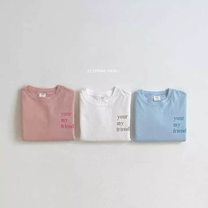 Vivid I - Korean Children Fashion - #childofig - Letter Single Tee - 2