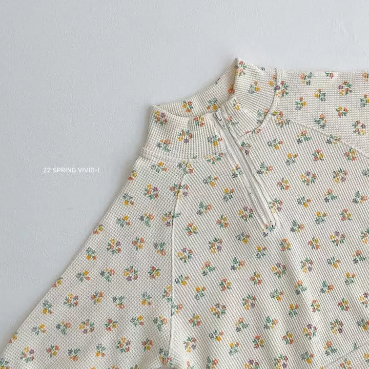 Vivid I - Korean Children Fashion - #prettylittlegirls - Spring Waffle Top Bottom Set - 4