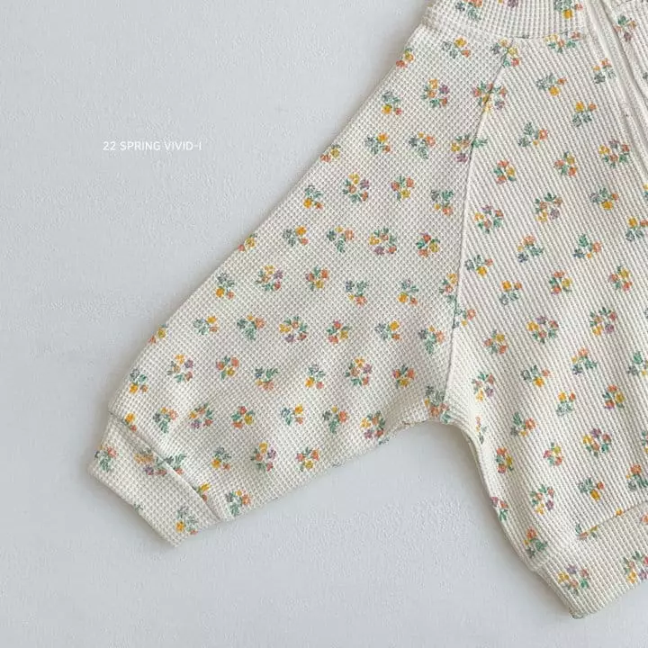 Vivid I - Korean Children Fashion - #childofig - Spring Waffle Top Bottom Set - 5