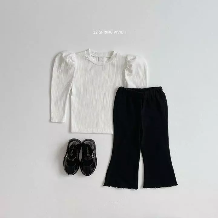 Vivid I - Korean Children Fashion - #childofig - Terry Wide Pants - 5