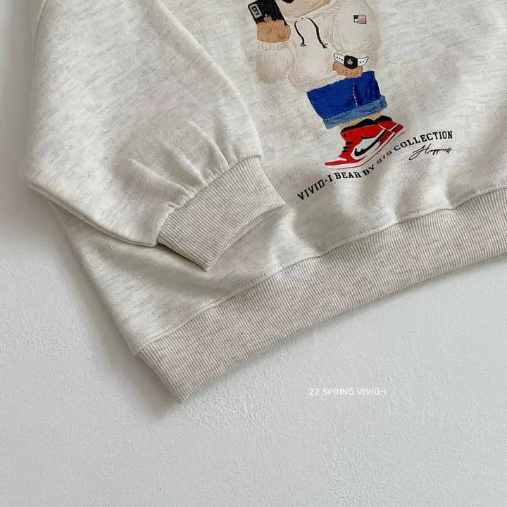 Vivid I - Korean Children Fashion - #childrensboutique - Self Camera Bear Sweatshirt - 9