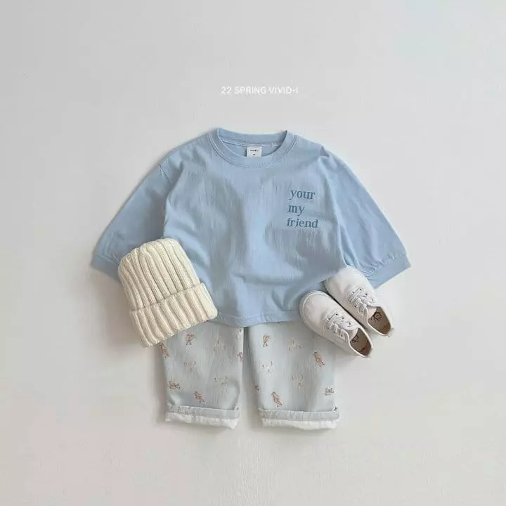 Vivid I - Korean Children Fashion - #childrensboutique - Letter Single Tee - 3
