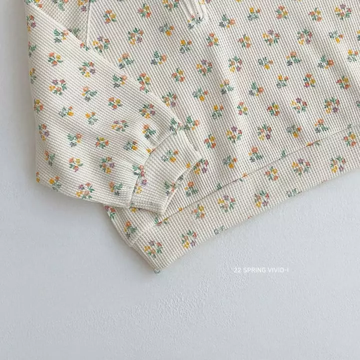 Vivid I - Korean Children Fashion - #childrensboutique - Spring Waffle Top Bottom Set - 6