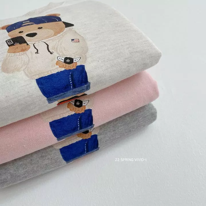 Vivid I - Korean Children Fashion - #designkidswear - Self Camera Bear Sweatshirt - 10