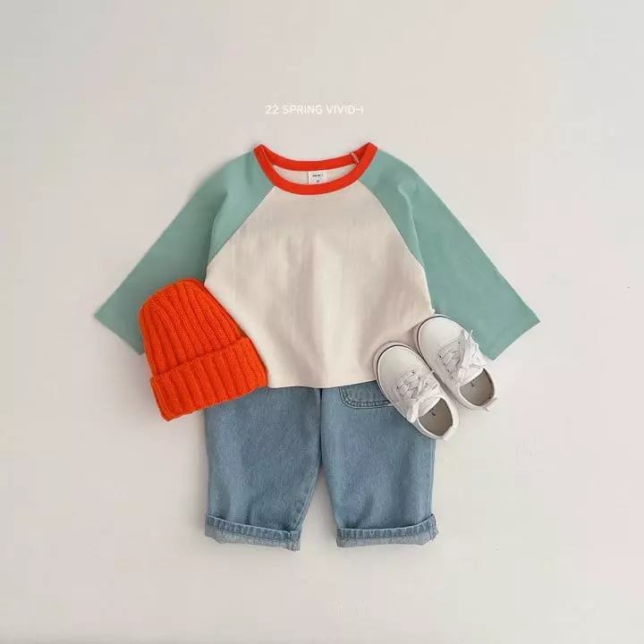Vivid I - Korean Children Fashion - #designkidswear - Raglan Tee - 6