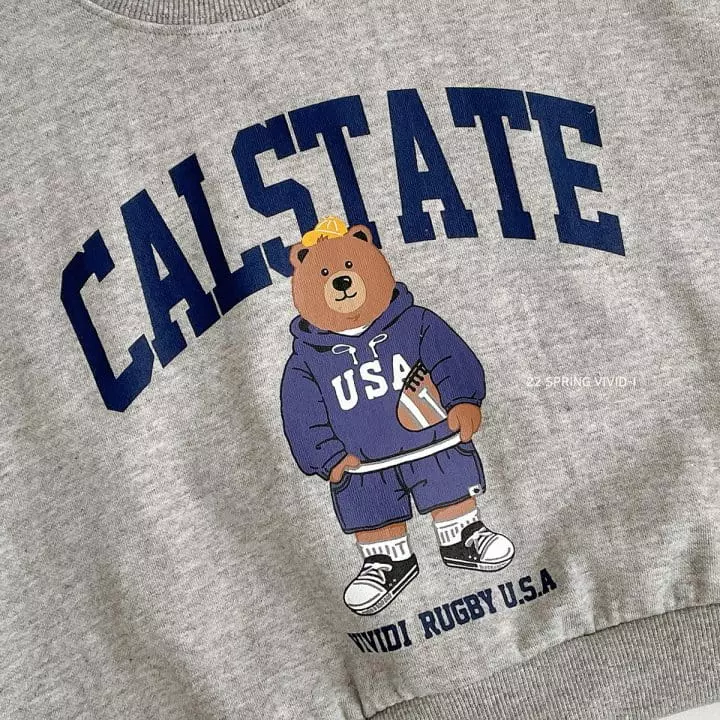 Vivid I - Korean Children Fashion - #discoveringself - Rugby Bear Top Bottom Set - 7