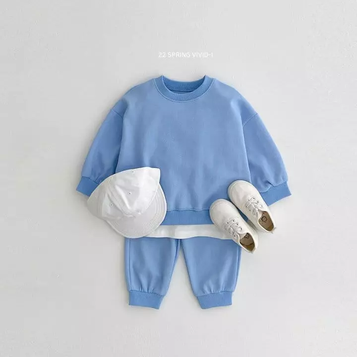 Vivid I - Korean Children Fashion - #designkidswear - Spring Vivid Top Bottom Set - 4