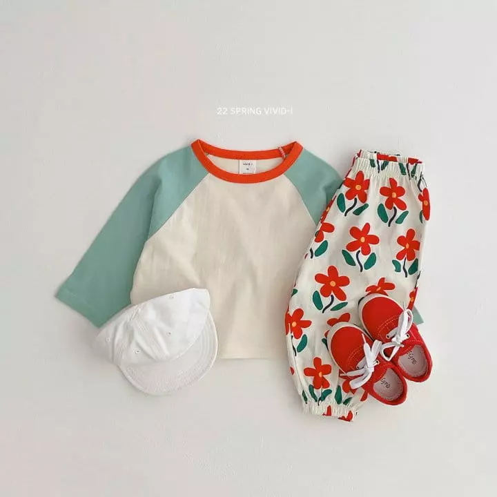 Vivid I - Korean Children Fashion - #fashionkids - Raglan Tee - 8