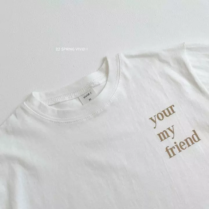 Vivid I - Korean Children Fashion - #fashionkids - Letter Single Tee - 6