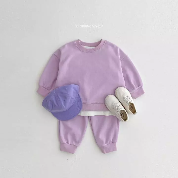 Vivid I - Korean Children Fashion - #fashionkids - Spring Vivid Top Bottom Set - 5