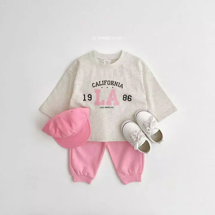 Vivid I - Korean Children Fashion - #fashionkids - LA Top Bottom Set
