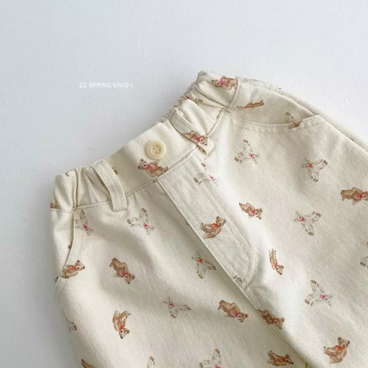 Vivid I - Korean Children Fashion - #fashionkids - Bear Jeans - 6