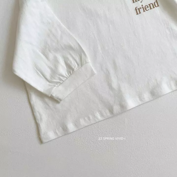Vivid I - Korean Children Fashion - #kidsshorts - Letter Single Tee - 7