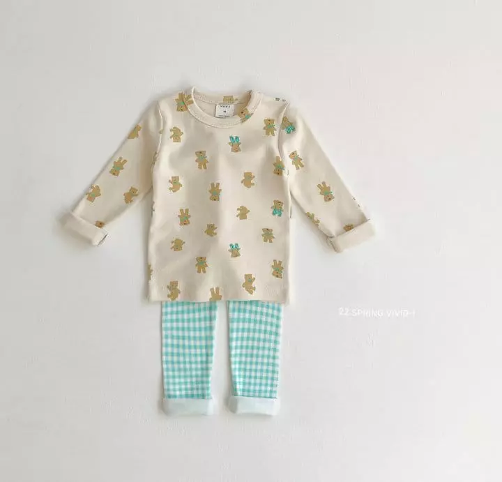 Vivid I - Korean Children Fashion - #kidsshorts - Bear Check Easywear - 3