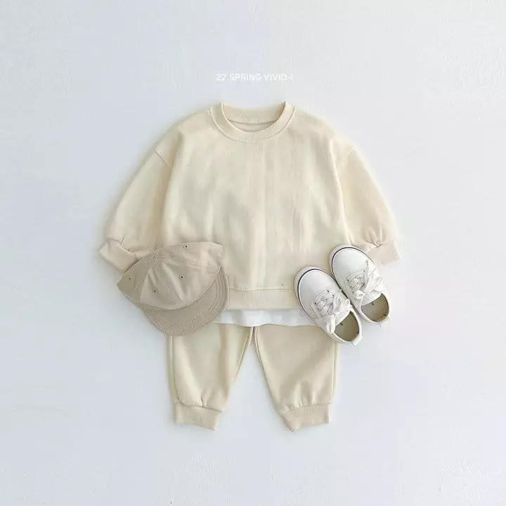 Vivid I - Korean Children Fashion - #kidsshorts - Spring Vivid Top Bottom Set - 6