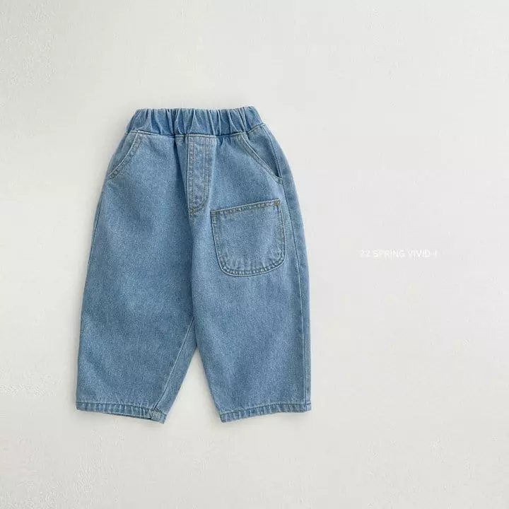 Vivid I - Korean Children Fashion - #kidsshorts - Spring Wide Jeans
