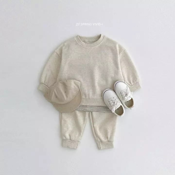 Vivid I - Korean Children Fashion - #kidsstore - Spring Vivid Top Bottom Set - 7