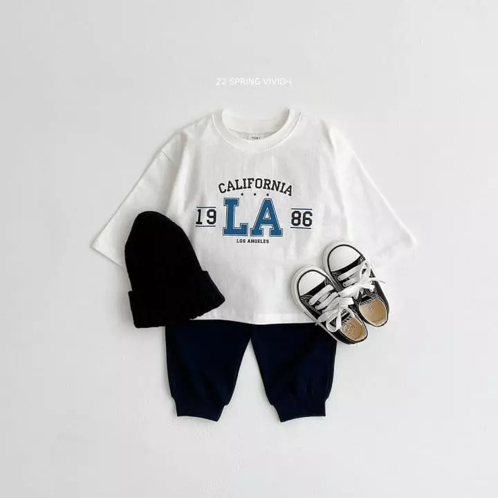 Vivid I - Korean Children Fashion - #kidsstore - LA Top Bottom Set - 3