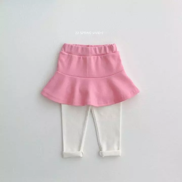 Vivid I - Korean Children Fashion - #kidsstore - Disney Skirt Leggings Top Bottom Set - 4