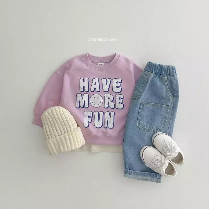 Vivid I - Korean Children Fashion - #kidzfashiontrend - Spring Wide Jeans - 3
