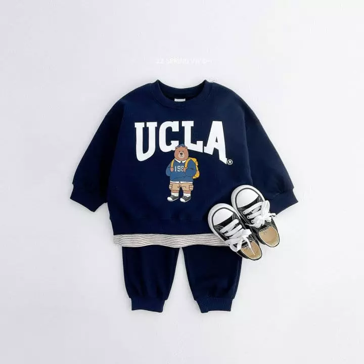 Vivid I - Korean Children Fashion - #littlefashionista - UGLA Top Bottom Set - 2