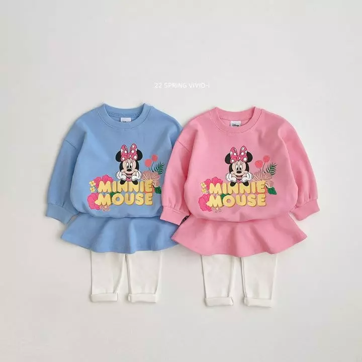 Vivid I - Korean Children Fashion - #magicofchildhood - Disney Skirt Leggings Top Bottom Set - 7