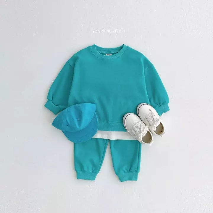 Vivid I - Korean Children Fashion - #magicofchildhood - Spring Vivid Top Bottom Set - 11