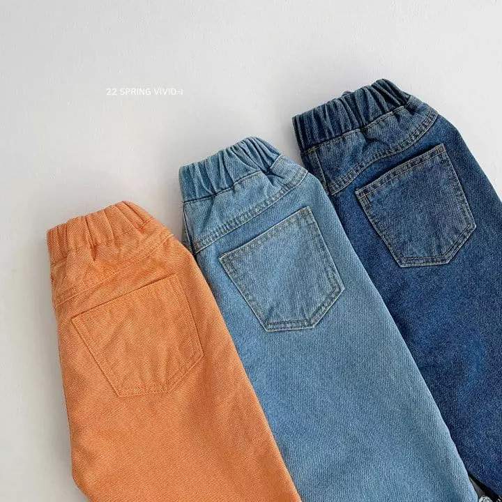 Vivid I - Korean Children Fashion - #magicofchildhood - Roll Up Jeans