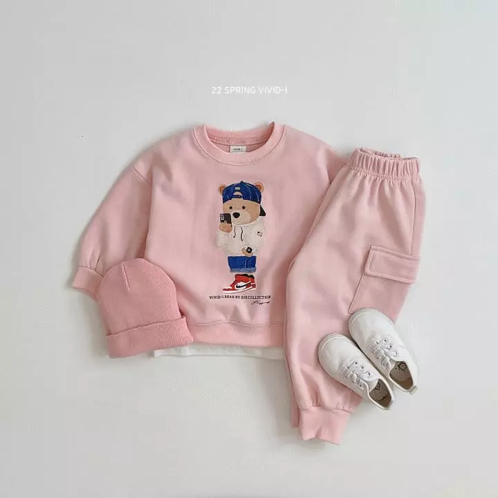Vivid I - Korean Children Fashion - #minifashionista - Self Camera Bear Sweatshirt - 3