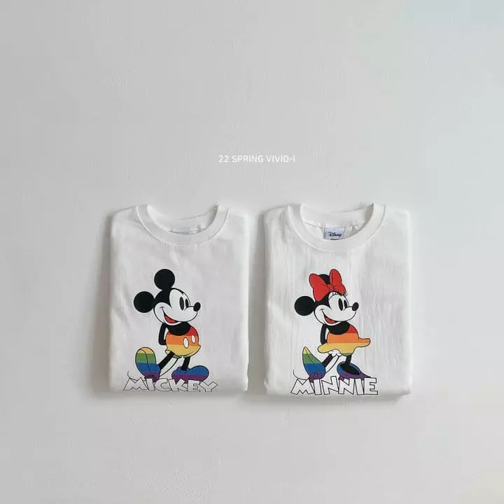 Vivid I - Korean Children Fashion - #minifashionista - Color Disney Tee