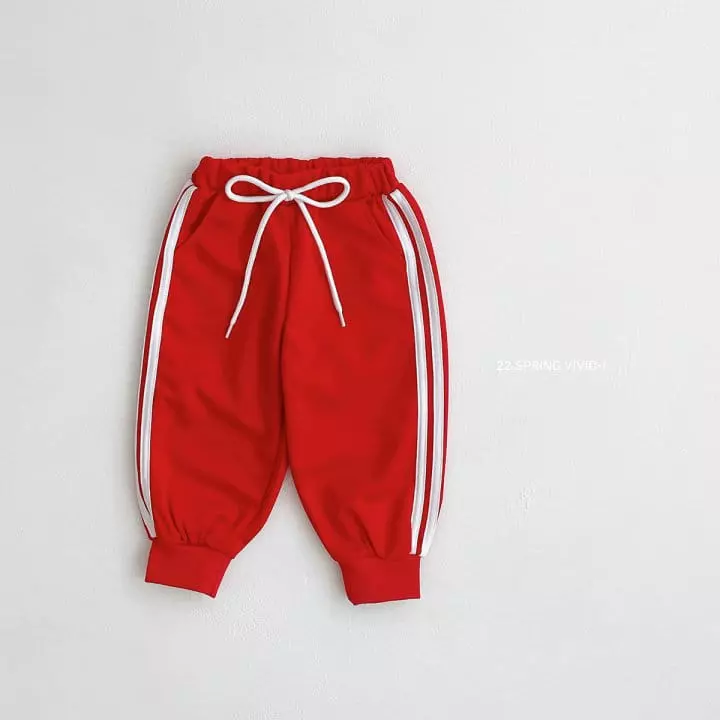 Vivid I - Korean Children Fashion - #minifashionista - Line Training Pants