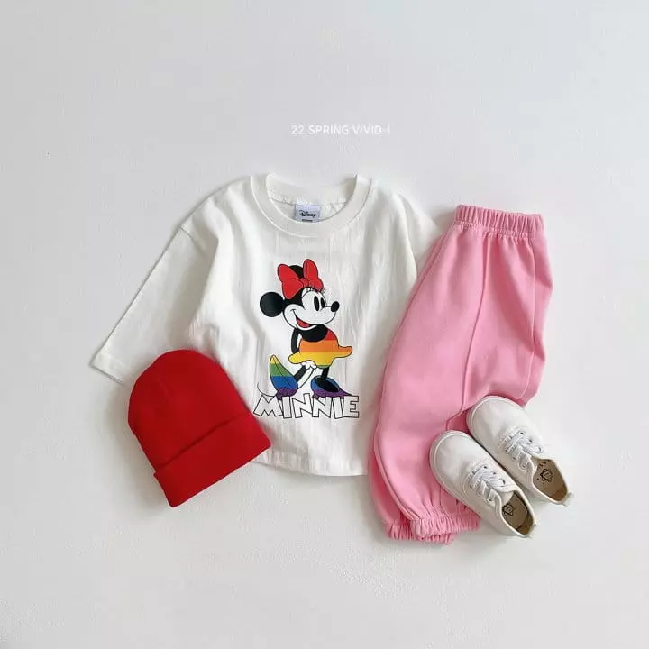Vivid I - Korean Children Fashion - #prettylittlegirls - Color Disney Tee - 2