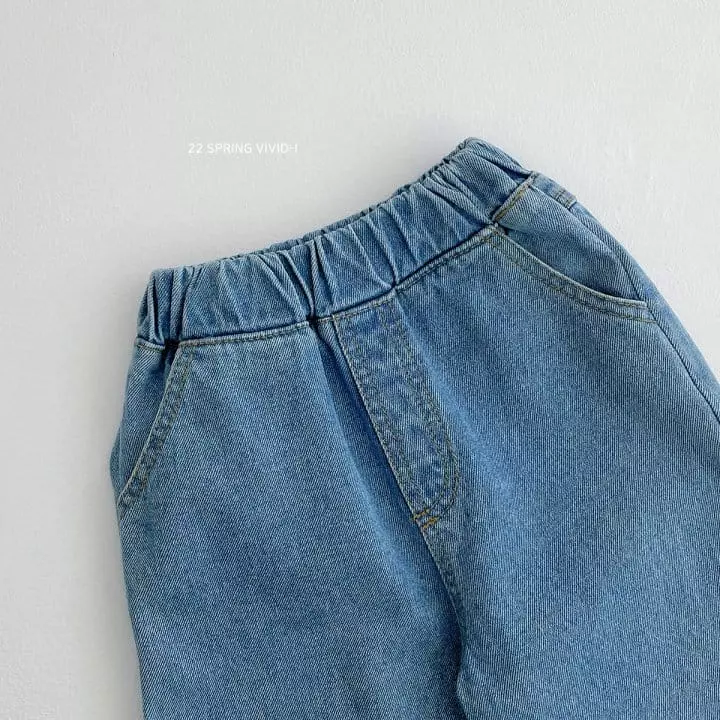 Vivid I - Korean Children Fashion - #prettylittlegirls - Roll Up Jeans - 3