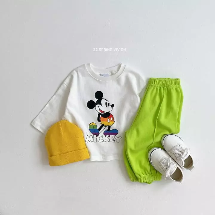 Vivid I - Korean Children Fashion - #stylishchildhood - Color Disney Tee - 5