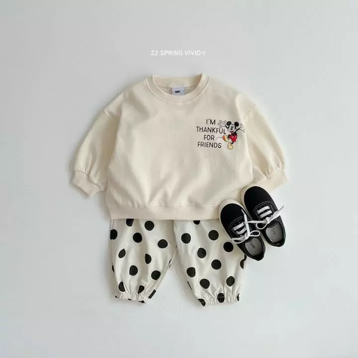 Vivid I - Korean Children Fashion - #toddlerclothing - Disney Circle Sweatshrit - 4