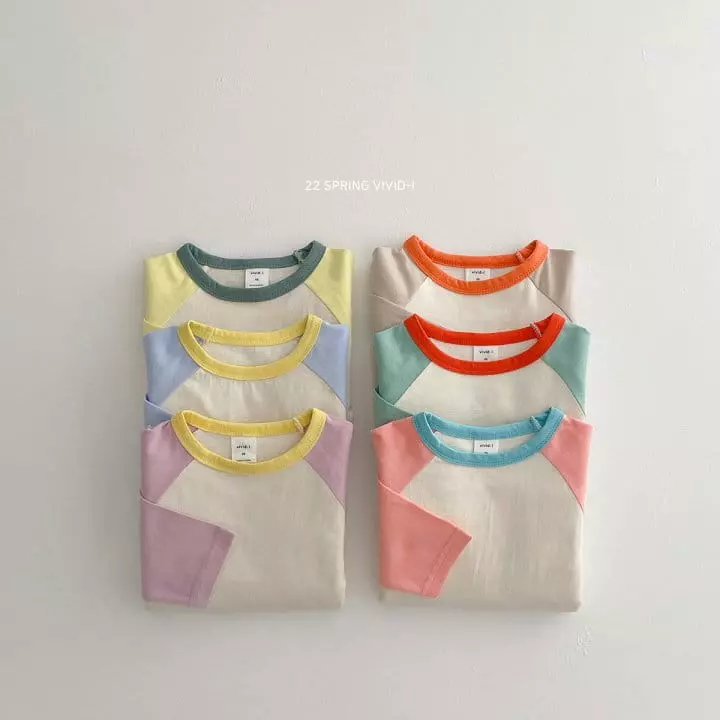 Vivid I - Korean Children Fashion - #todddlerfashion - Raglan Tee