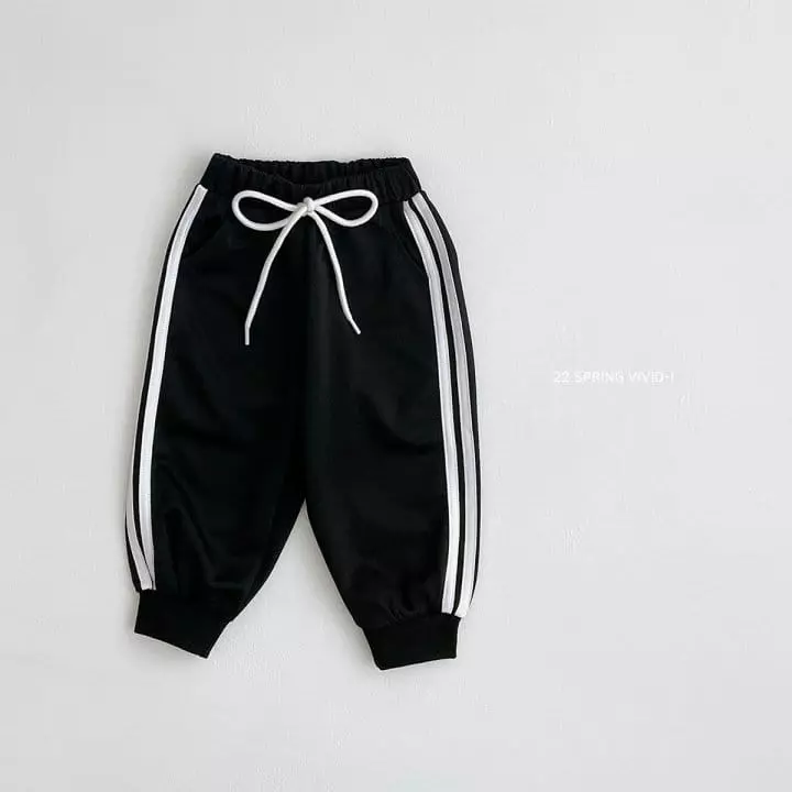 Vivid I - Korean Children Fashion - #todddlerfashion - Line Training Pants - 3