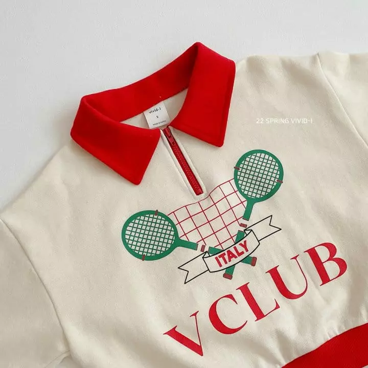 Vivid I - Korean Children Fashion - #toddlerclothing - Tennis Collar Sweatshirt - 8