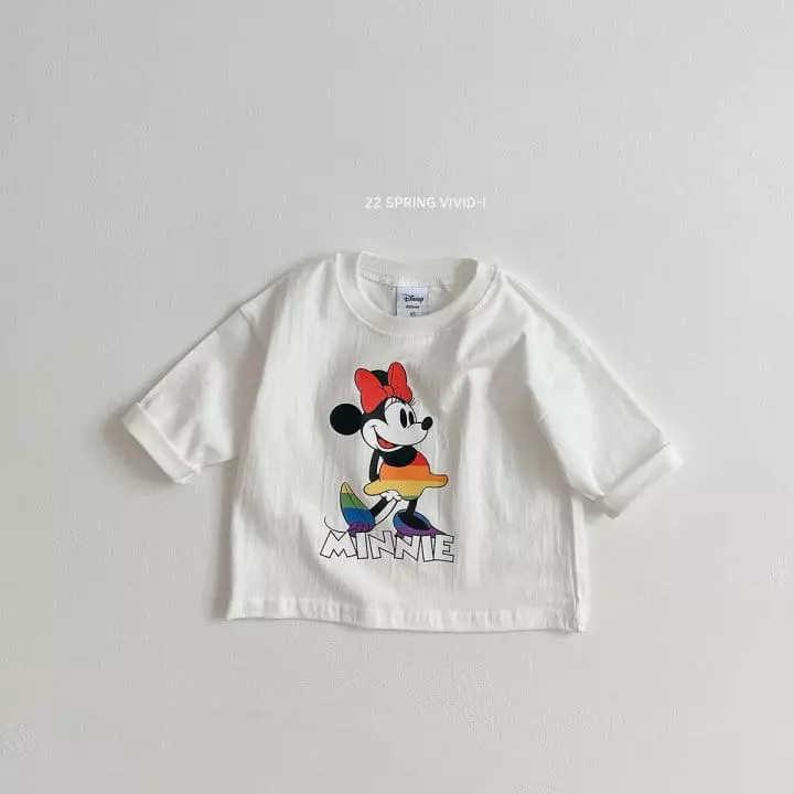 Vivid I - Korean Children Fashion - #todddlerfashion - Color Disney Tee - 4