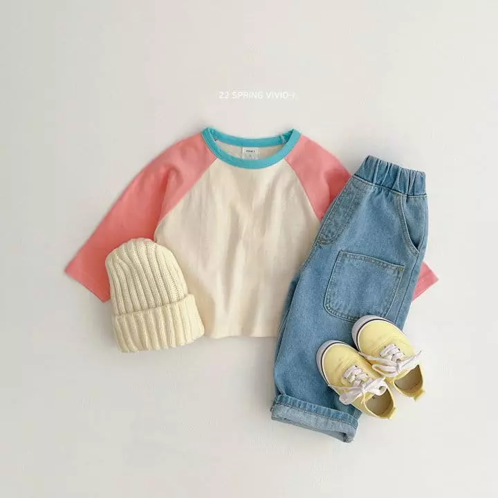 Vivid I - Korean Children Fashion - #toddlerclothing - Raglan Tee - 2