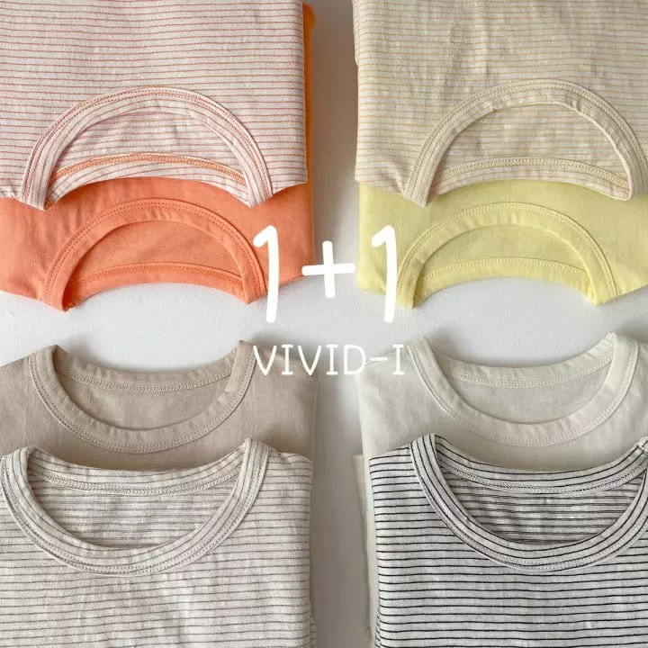 Vivid I - Korean Children Fashion - #toddlerclothing - 1+1 Tee