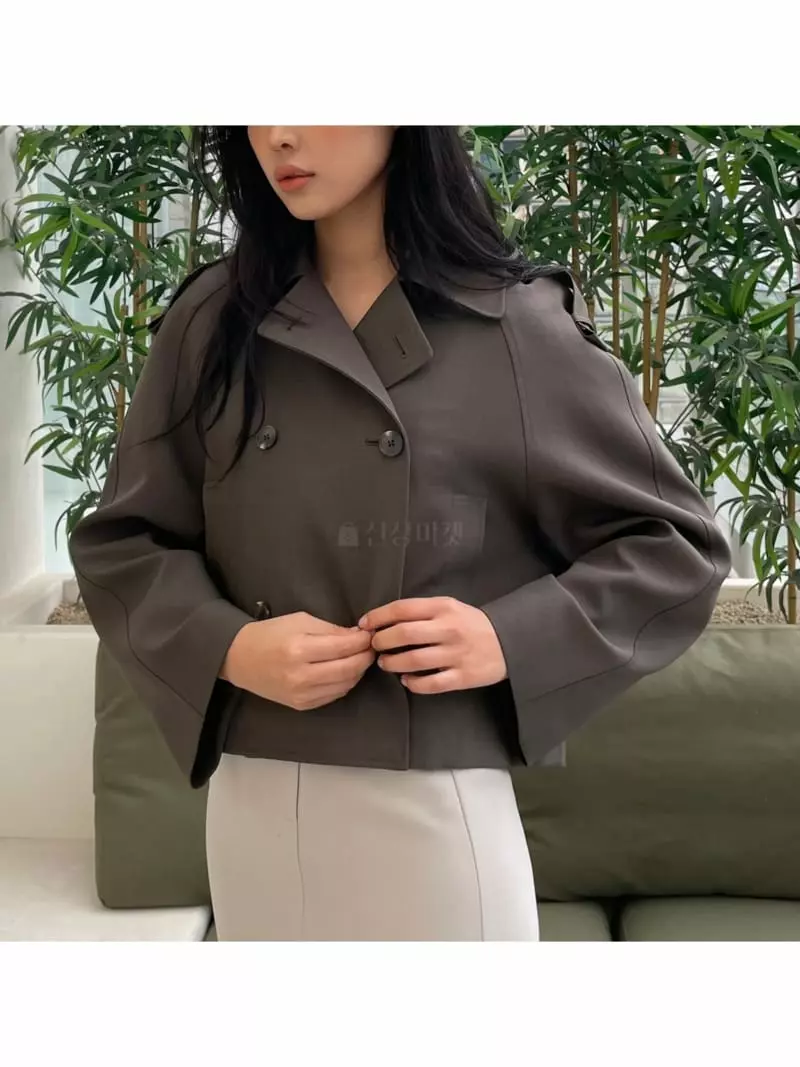 Waterbar - Korean Women Fashion - #momslook - Easy Double Shot Trench Coat - 2