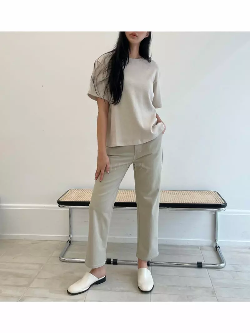 Waterbar - Korean Women Fashion - #momslook - Zaba Straight Pants - 3