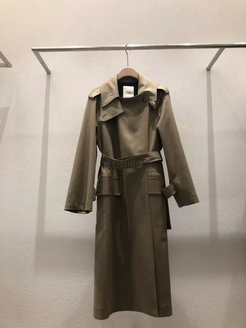 Waterbar - Korean Women Fashion - #momslook - Niro Belt Long Trench Coat