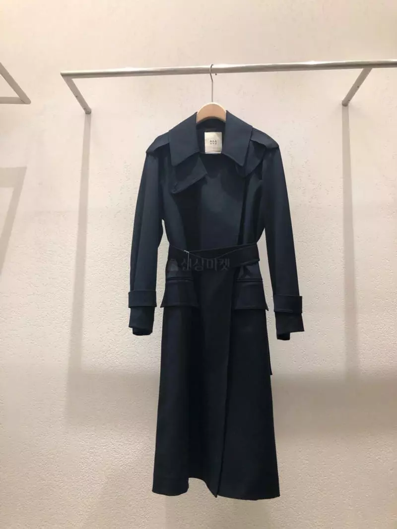 Waterbar - Korean Women Fashion - #momslook - Niro Belt Long Trench Coat - 3