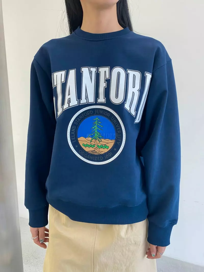 Waterbar - Korean Women Fashion - #momslook - Stanford Sweatshirt - 2